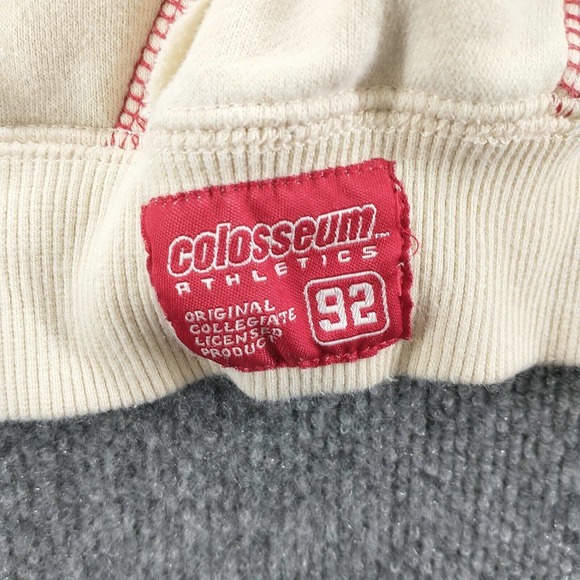 Colosseum Athletics Womens Indiana Hoosiers Pullover Hoodie Cream XL Embroidered - Picture 6 of 14